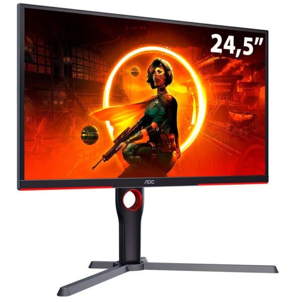 Monitor Gamer AOC Destiny 25G3ZM 24,5" Widescreen FULL HD 1920x1080 240Hz 0,5ms AMD FreeSync Premium - Preto