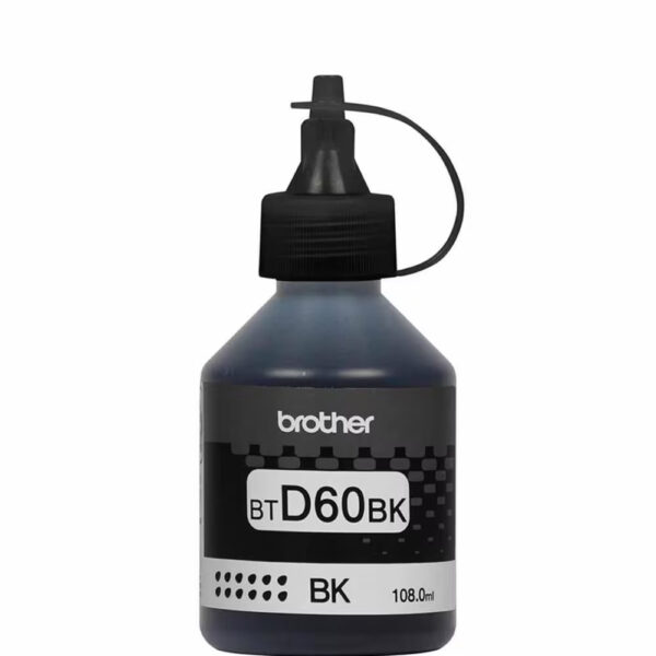 Refil de Tinta Brother BT D60 BK Preto