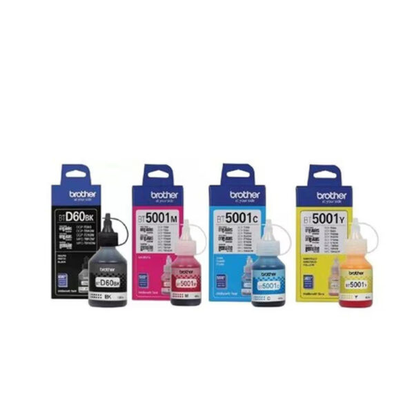 Kit 4 Refil Brother Btd60bk Bt5001 Cmyk Mfc-t810w - unidade