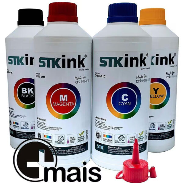 Tinta STK GL190 G1100 G1110 G2100 G2110 G3100 G3102 G3110 G3111 G4100 G4110 G4111 G1800 G1900 para Maxx Canon - 4 x 100ml