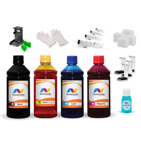 Kit 4 Tinta Para Canon MP270 PG-210 e CL-211 250ml