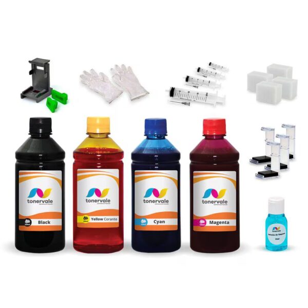 Kit 4 Tinta Para Canon JX200 PG-40 e CL-41 2,5 Litros