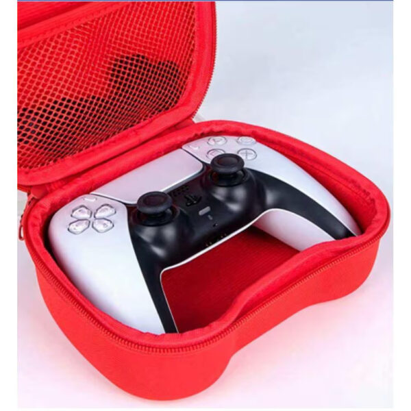 Case Controle PS5 PS4 XBOX Switch Pro Bolsa Rígida Com Alça - Cor: Vermelha