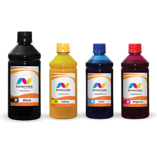 Kit 4 Tinta Sublimatica Para Epson L565 L575 L555 T664 1,25L