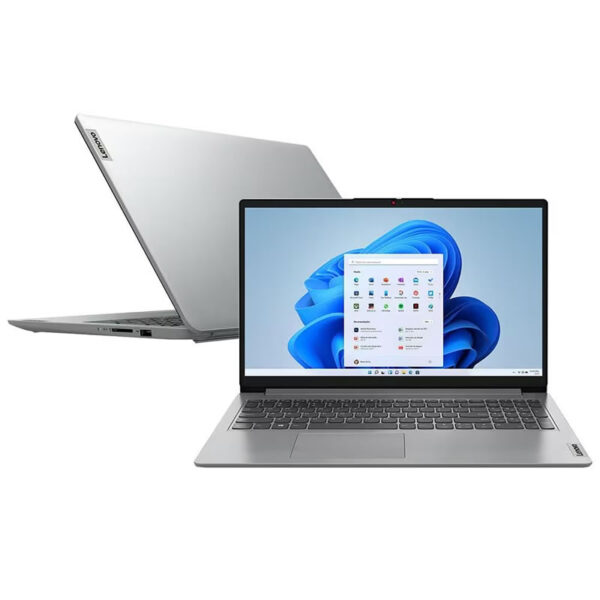 Notebook Lenovo Ultrafino IdeaPad 1 R5-7520U 8GB 512GB SSD Windows 11 15.6" 82X5000GBR Cloud Grey