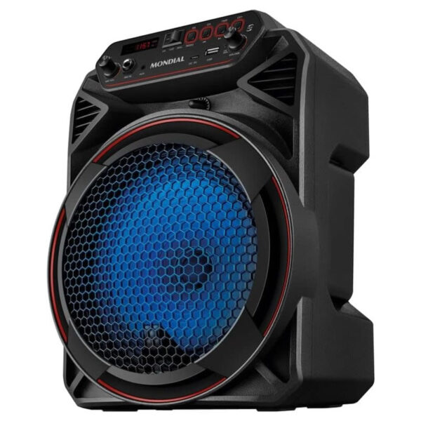 Caixa Amplificada Mondial CM-150 com Bluetooth, USB, Rádio FM e Função TWS - 150W