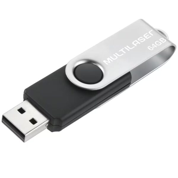 Pen Drive Multilaser PD590 64GB Preto