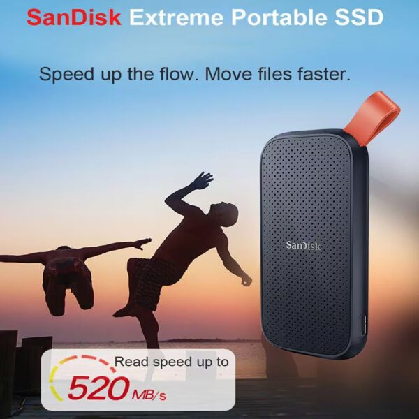 Hd Externo Ssd 1 TB Sandisk Portátil 3.1 Usb-c Cor Preto - HDSSDSDK1TB