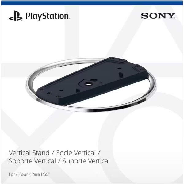 Suporte vertical para consoles Ps5 cor preto/prata