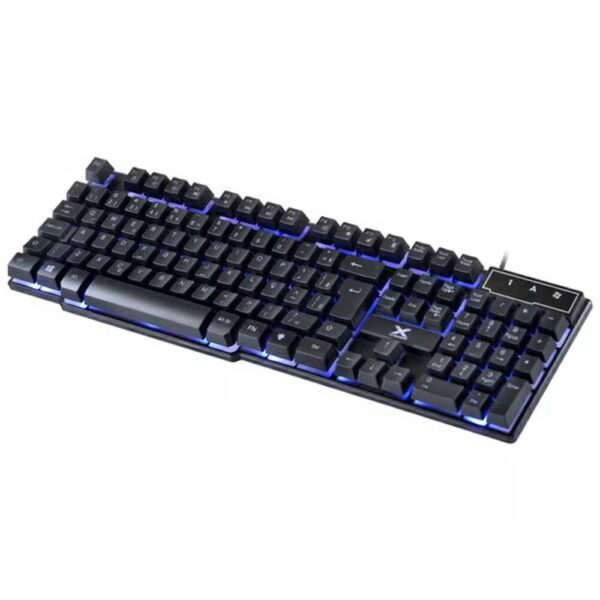 Teclado Gamer VX Gaming HYDRA 107 Teclas + 12 Multimidia com LED AZUL Sensacao Tecla MECANICA-GT700