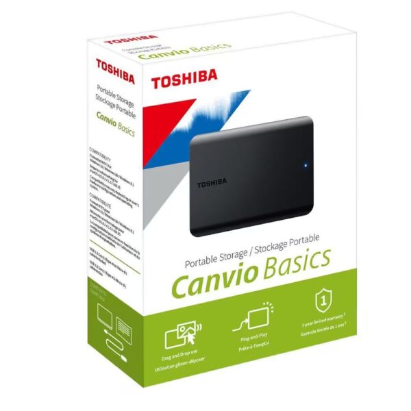 HD 2TB Externo USB 3.0 Toshiba Canvio Basics, HDTB520XK3AA