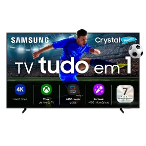 Samsung Smart TV 85" Crystal UHD 4K U8600F 2025 Xbox Cloud Gaming AI Energy Mode Alexa Integrada