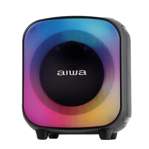 Caixa de Som Partybox Aiwa PB-07 com Bluetooth, Iluminação RGB, Entrada USB, Entrada para Cabo Auxiliar e Entrada para Micro SD - 100W RMS - Bivolt