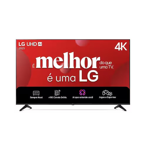 Smart TV 4K 60" LG UHD 60UA8550PSA A7 AI Ger8 4K Super Upscaling Google Cast Alexa Integrado Controle AI Smart Magic WebOS 25