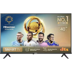 Smart TV 40 Polegadas Hisense Full HD DLED VIDAA DTS-HD Dolby Audio