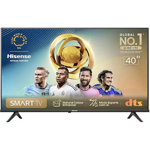 Smart TV 40 Polegadas Hisense Full HD DLED VIDAA DTS-HD Dolby Audio