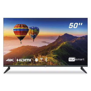 Smart TV LED 50 Polegadas HQ 4K HQS50NKHM com Conversor Digital Externo 3 HDMI 2 USB WI-FI Android 11