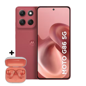 Smartphone Motorola Moto g86 5G + Moto buds 256GB - Vermelho