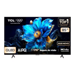 Smart TV 85” TCL 85P7K 4K QLED UHD 60Hz com Sistema Operacional Google TV