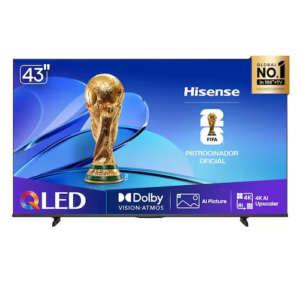 Smart TV Hisense QLED 4K 43" Polegadas com Dolby Vision, Dolby Gaming, Alexa e Google - 43Q6QV - Bivolt