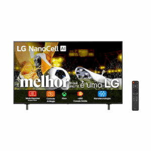 SMART TV 75" 4K LG 75NANO80ASA NanoCell Processador a7 AI Gen8 WebOS 25 Charcoal Black