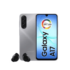 Smartphone Samsung Galaxy A17 4G Tela 6.7" 128GB Câmera Tripla 50MP Cinza+ Galaxy Buds Core Bluetooth Preto