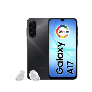 Smartphone Samsung Galaxy A17 5G Tela 6.7" 128GB Câmera Tripla 50MP Preto + Galaxy Buds Core Bluetooth Branco