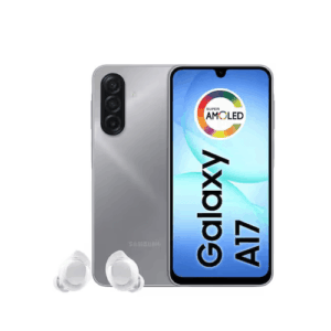 Smartphone Samsung Galaxy A17 5G Tela 6.7" 256GB Câmera Tripla 50MP Cinza + Galaxy Buds Core Bluetooth Branco