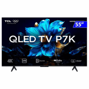 Smart TV TCL QLED 55 Polegadas 4K Comando de Voz 55P7K