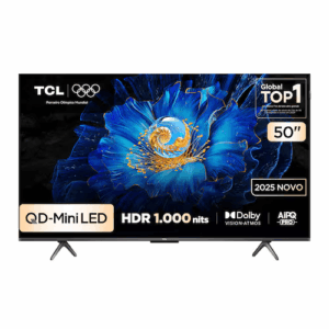 Smart TV TCL 50" 4K QD-Mini Led 50C6KS 60Hz com Sistema Operacional Google TV