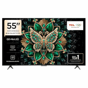 Smart TV 4K TCL QD-Mini LED 55” Polegadas com HDMI 2.1, Dolby Vision IQ, Subwoofer, 144Hz VRR e Wi-Fi - 55C6K - Bivolt